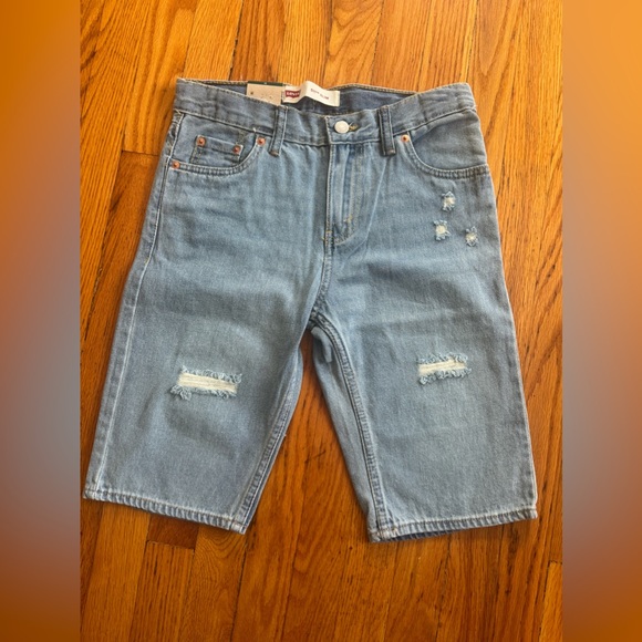 Levi’s Distressed Youth Slim Short 511 sz 7 12 14 - Picture 2 of 5
